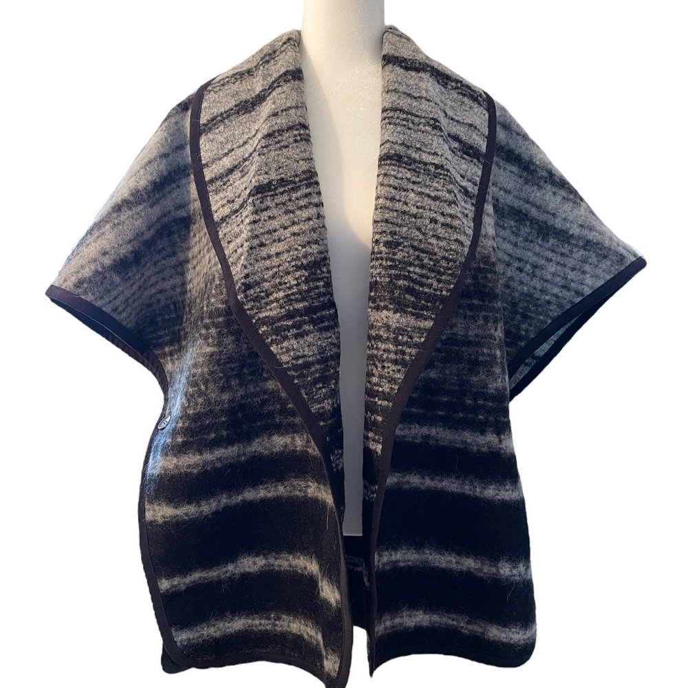 PENDLETON Mohair Blend Blanket Shawl Poncho Cape Jacket ONE SIZE